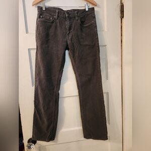 Banana Republic Men's Traveler Pants Sz 32x30 Steel Gray Slim Fit Stretch EUC